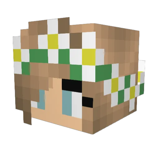 Kristallik36 Minecraft avatar head, 3D render