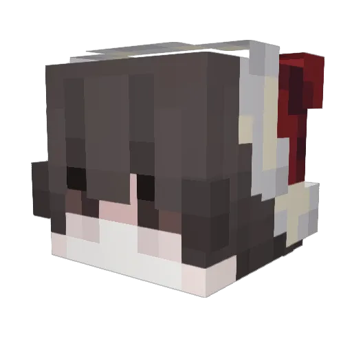 KristallikPotter Minecraft avatar head, 3D render
