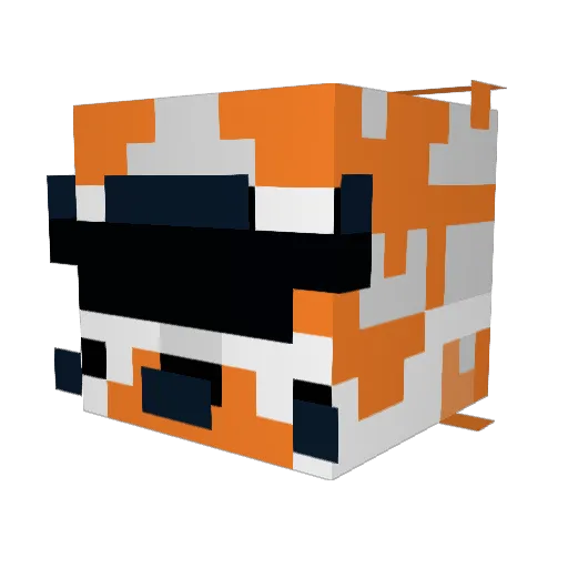 Kristapssen Minecraft avatar head, 3D render