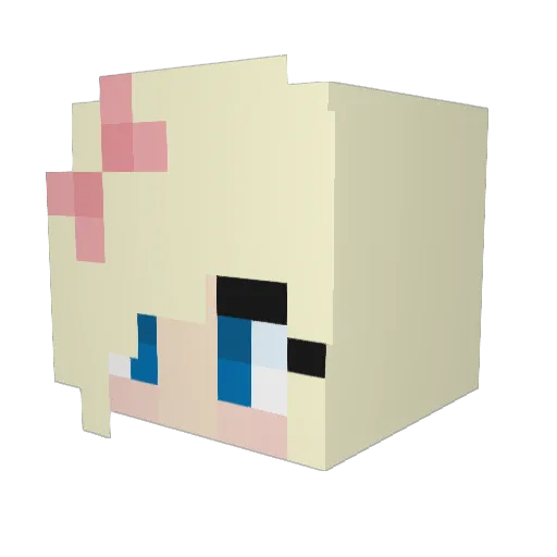 Kristi31 Minecraft avatar head, 3D render