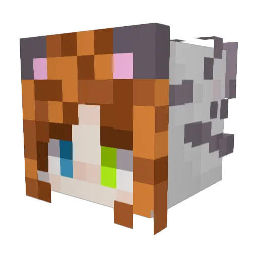KristiHope Minecraft avatar head, 3D render
