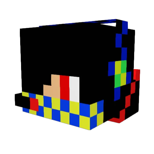 Kristian099 Minecraft avatar head, 3D render