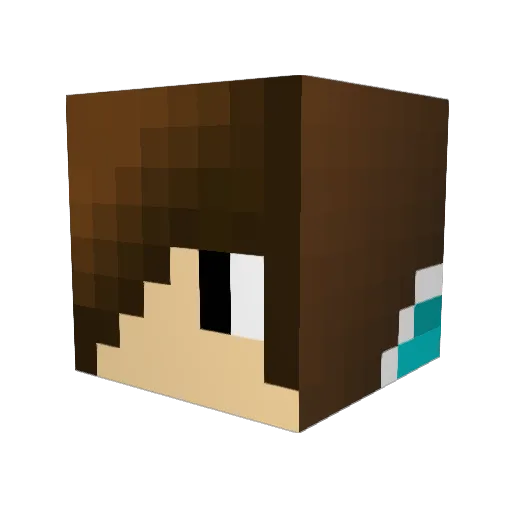 KristianM11 Minecraft avatar head, 3D render