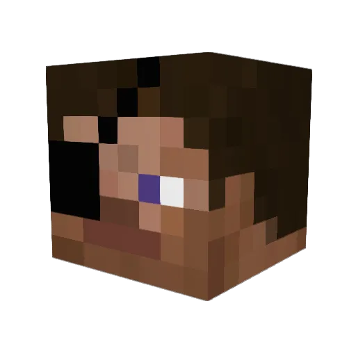 KristianWalker8 Minecraft avatar head, 3D render