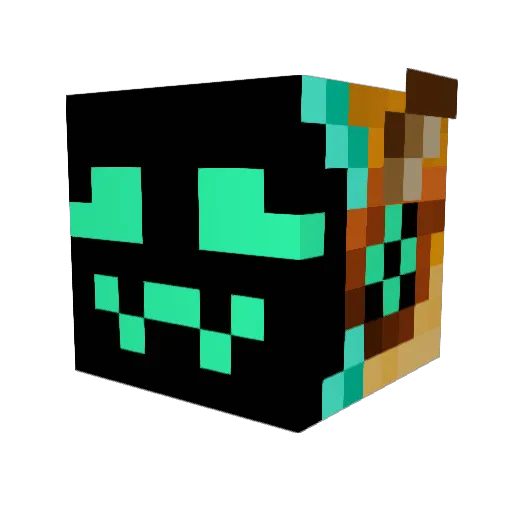 KristinTree Minecraft avatar head, 3D render