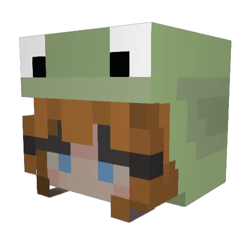 Kristina929 Minecraft avatar head, 3D render