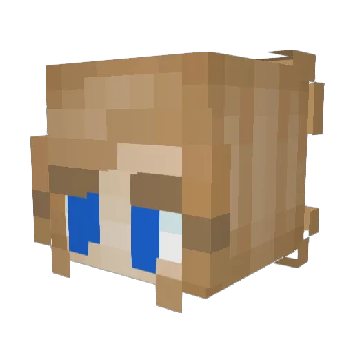 KristinaJ10 Minecraft avatar head, 3D render