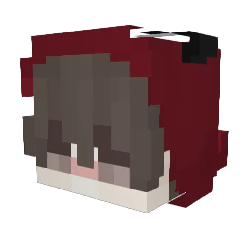 Kristine1149 Minecraft avatar head, 3D render