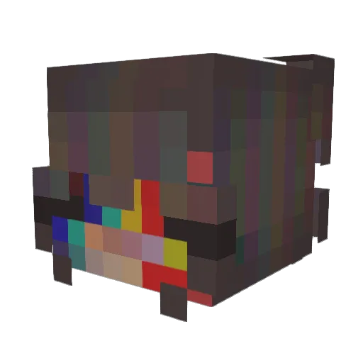 KristineHugs Minecraft avatar head, 3D render