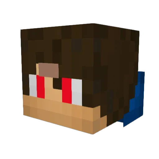 KristionRowe23 Minecraft avatar head, 3D render