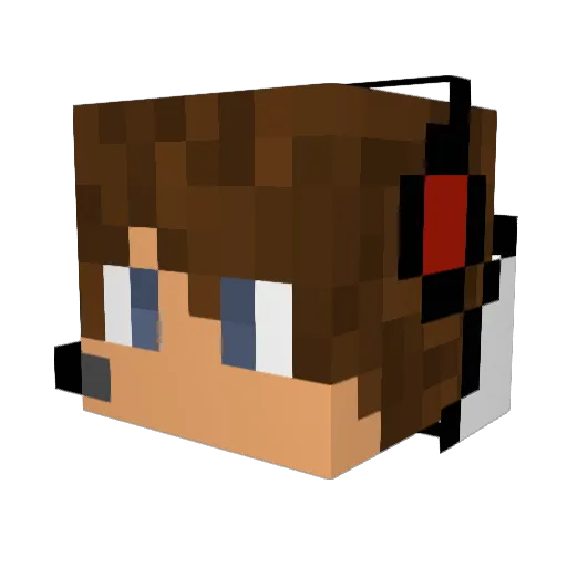 Kristis133 Minecraft avatar head, 3D render