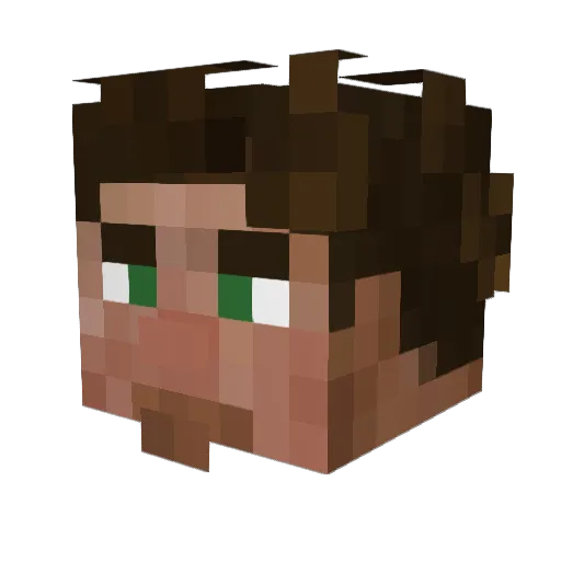 KristofferJSH Minecraft avatar head, 3D render