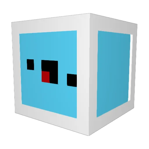 Kristyn97 Minecraft avatar head, 3D render