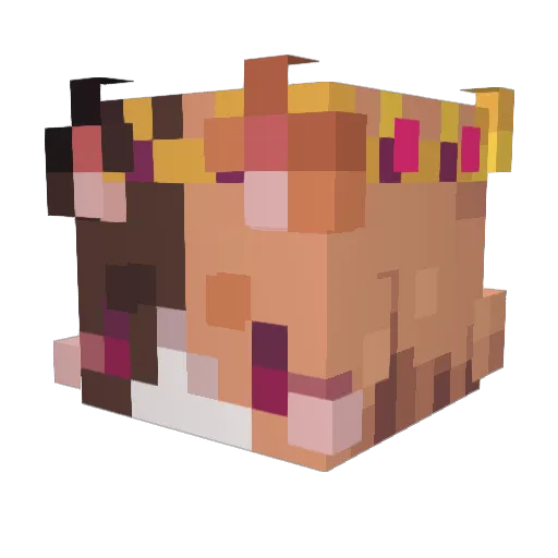 Krisvs Minecraft avatar head, 3D render