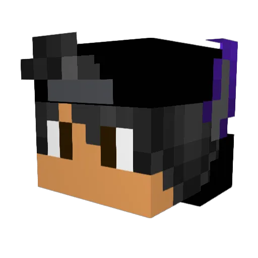KrisxRiot Minecraft avatar head, 3D render
