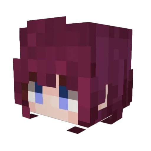 Krisy129 Minecraft avatar head, 3D render