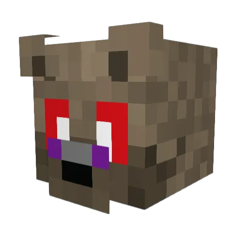 KritSanity Minecraft avatar head, 3D render