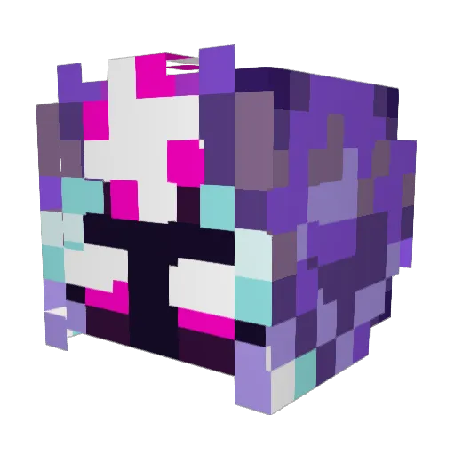 Kritiqe Minecraft avatar head, 3D render