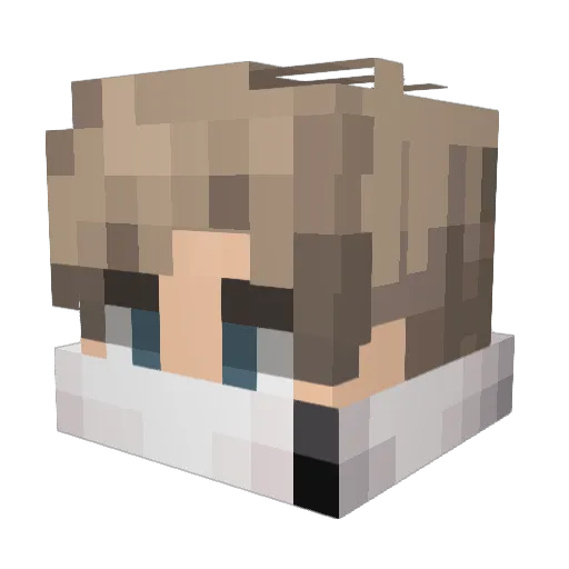 KrivaksShop Minecraft avatar head, 3D render