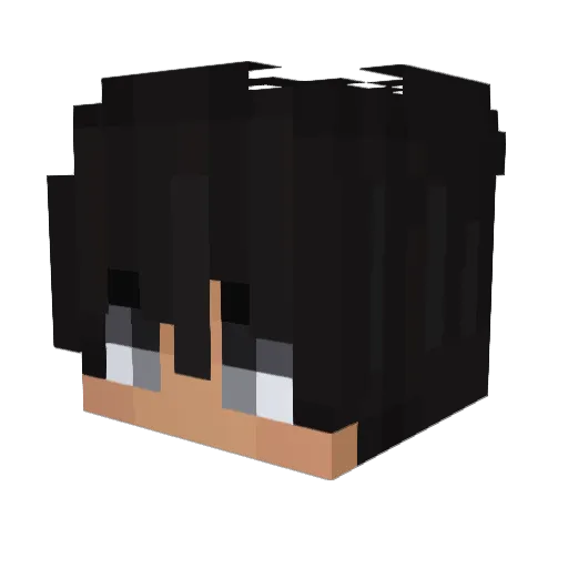 Krivox_ Minecraft avatar head, 3D render
