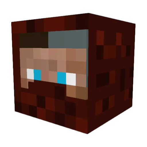 Krixxd Minecraft avatar head, 3D render