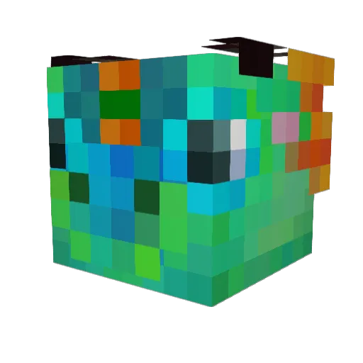 Kriyooo Minecraft avatar head, 3D render