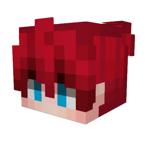 Krizollo Minecraft avatar head, 3D render