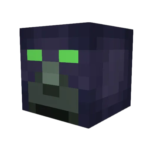 Krizonite Minecraft avatar head, 3D render