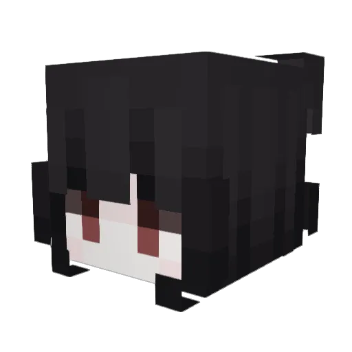 Krizz12 Minecraft avatar head, 3D render