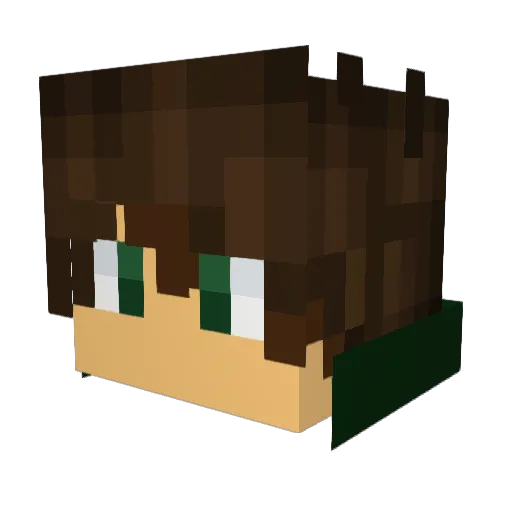 Krizzayy Minecraft avatar head, 3D render