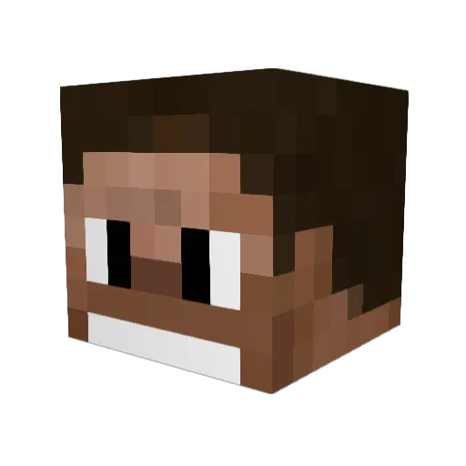 Krizzboii Minecraft avatar head, 3D render