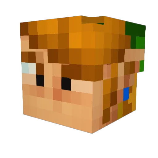 Krn89 Minecraft avatar head, 3D render