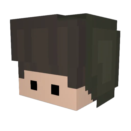 Krnitas Minecraft avatar head, 3D render