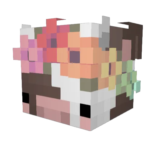 Krntrn Minecraft avatar head, 3D render