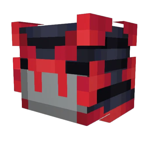 KroLya Minecraft avatar head, 3D render