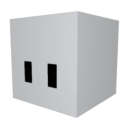 Krobias Minecraft avatar head, 3D render