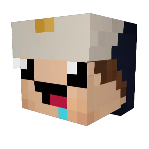 Krocheur Minecraft avatar head, 3D render