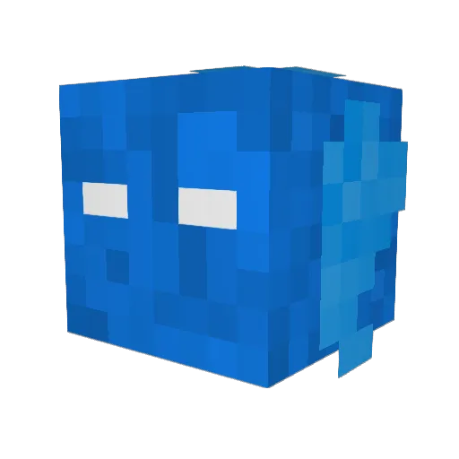 KrocketGaming Minecraft avatar head, 3D render