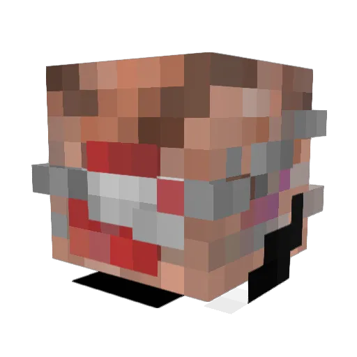 KroggRache Minecraft avatar head, 3D render