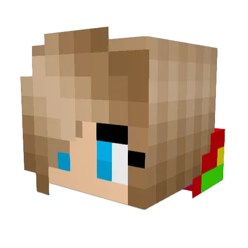 Krogger28 Minecraft avatar head, 3D render