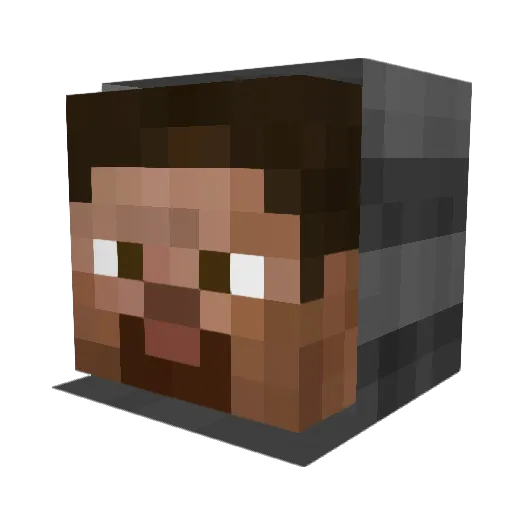Kroggifish Minecraft avatar head, 3D render