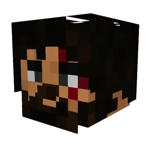 Kroghwinther Minecraft avatar head, 3D render