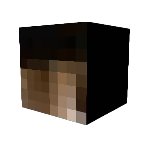 Kroingus Minecraft avatar head, 3D render