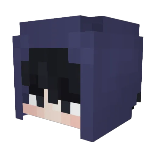 Kroiz Minecraft avatar head, 3D render