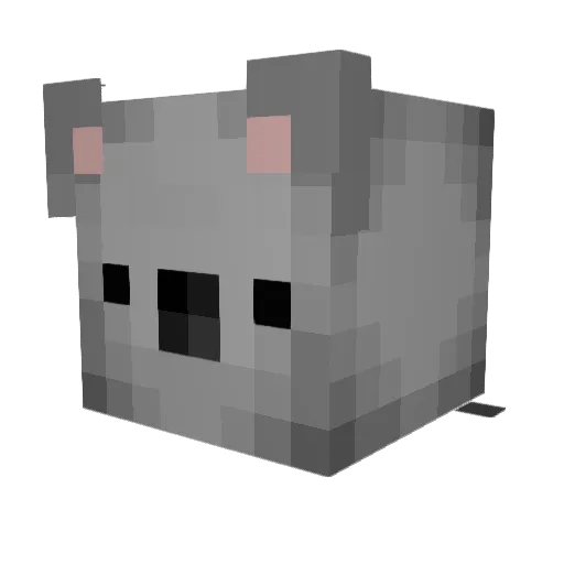 Kroket_ Minecraft avatar head, 3D render
