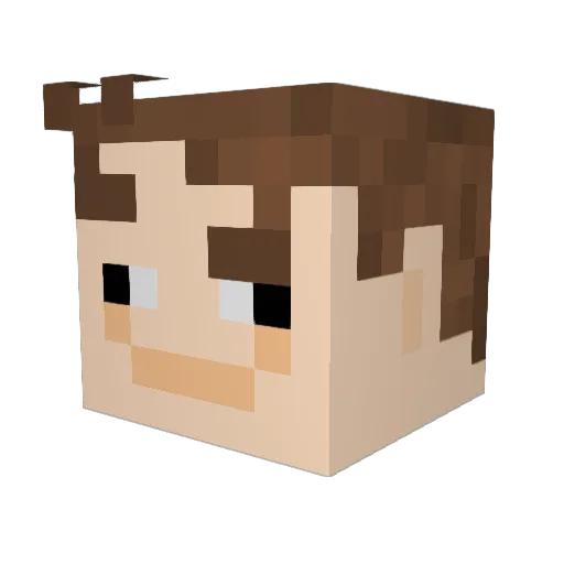 Kroketten_Karl Minecraft avatar head, 3D render