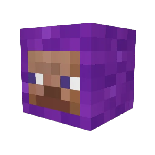 Krokih Minecraft avatar head, 3D render