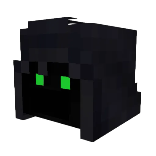 Krokku Minecraft avatar head, 3D render
