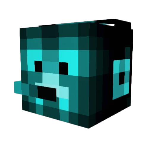 Kroko105 Minecraft avatar head, 3D render