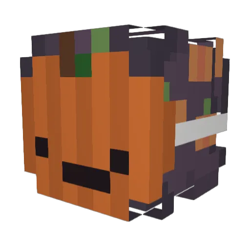 Krokobot_ Minecraft avatar head, 3D render